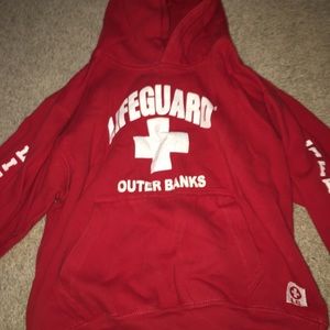 VINTAGE life gaurd sweatshirt outer banks